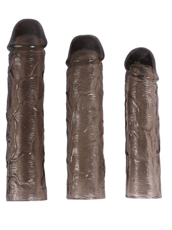 Pack 3 Fundas para el Pene Alex Color Negro