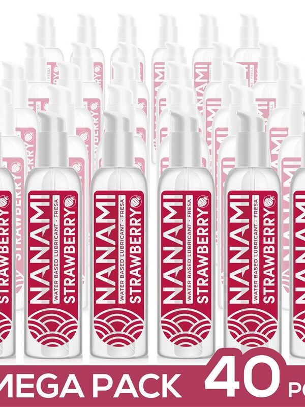 Pack de 40 Lubricante Base Agua Fresa 150 ml