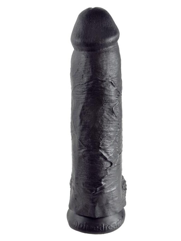 Pene con Testículos de 12 Color Negro
