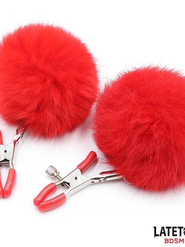 Pinzas para Pezones Ajustables con Pompón