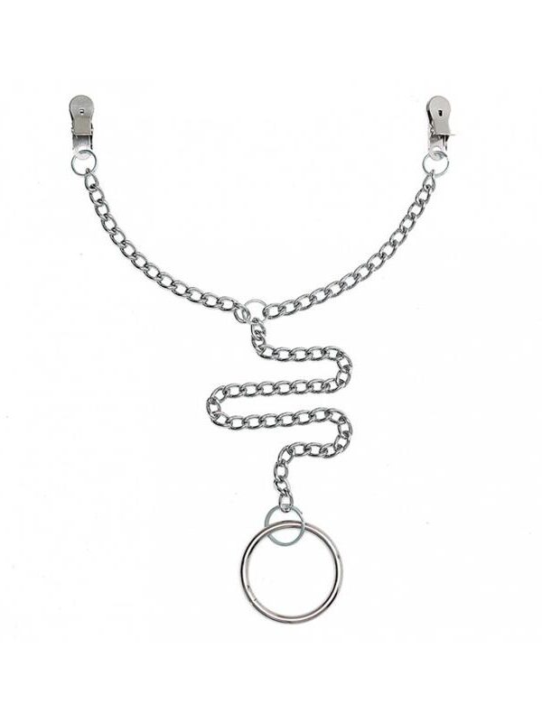 Pinzas para Pezones con Anillo para el Pene