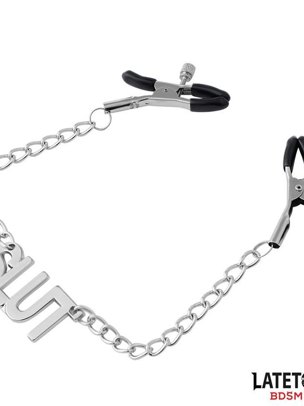 Pinzas para Pezones con Cadena - Slut