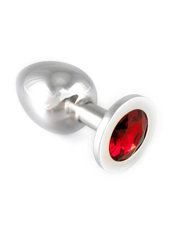Plug Anal Acero Inoxidable Rojo