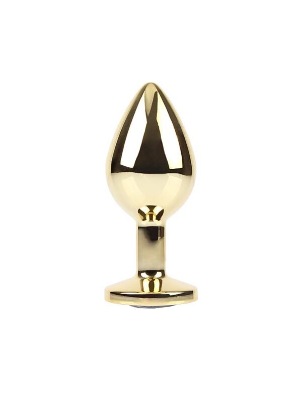 Plug Anal Clear Gem Gold Talla M