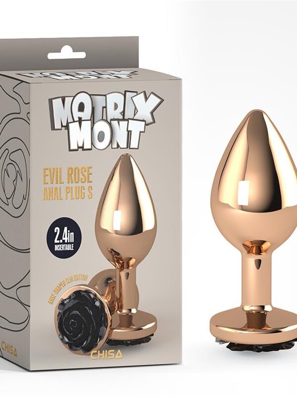 Plug Anal Dorado Evil Rose Anal Talla S