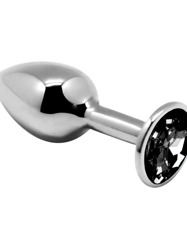 Plug Anal con Joya Negro Talla L