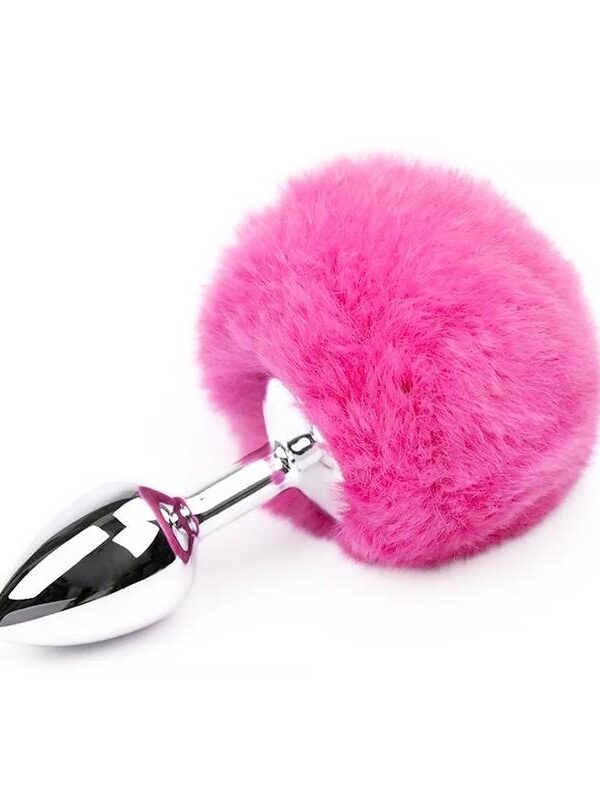 Plug Anal con Pompón Rosa Talla S