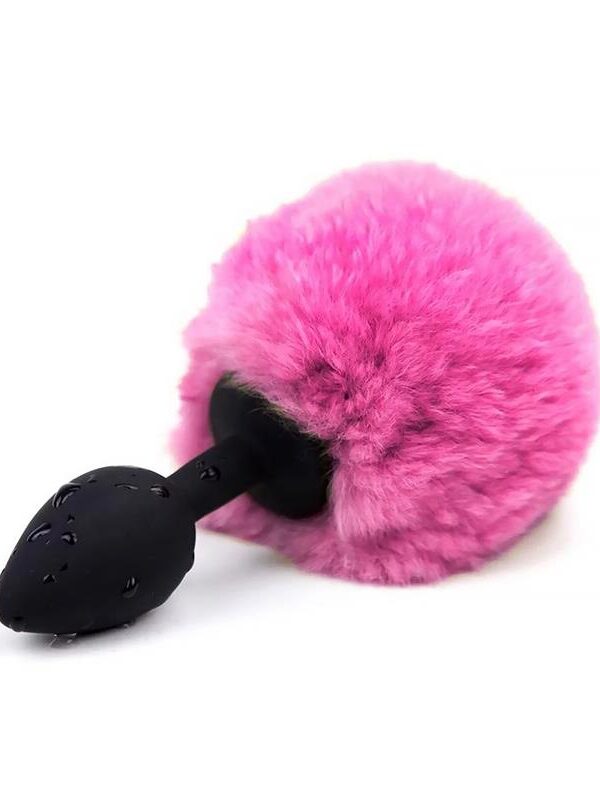 Plug Anal con Pompón Rosa Talla S