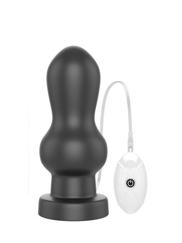 Plug Anal con Vibración King Sized 7 Negro
