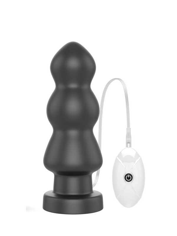 Plug Anal con Vibración King Sized 7.8 Negro