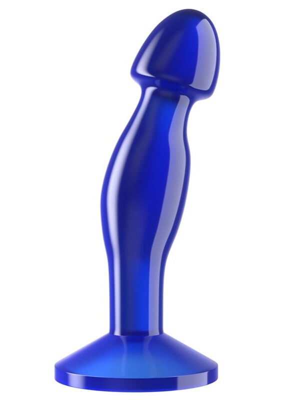 Plug Anal Flawless Azul Transparente 6.5