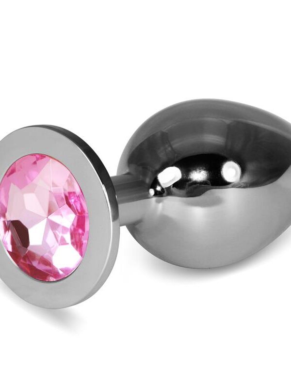 Plug Anal Metal RoseBud Classic con Joya Rosa Talla L