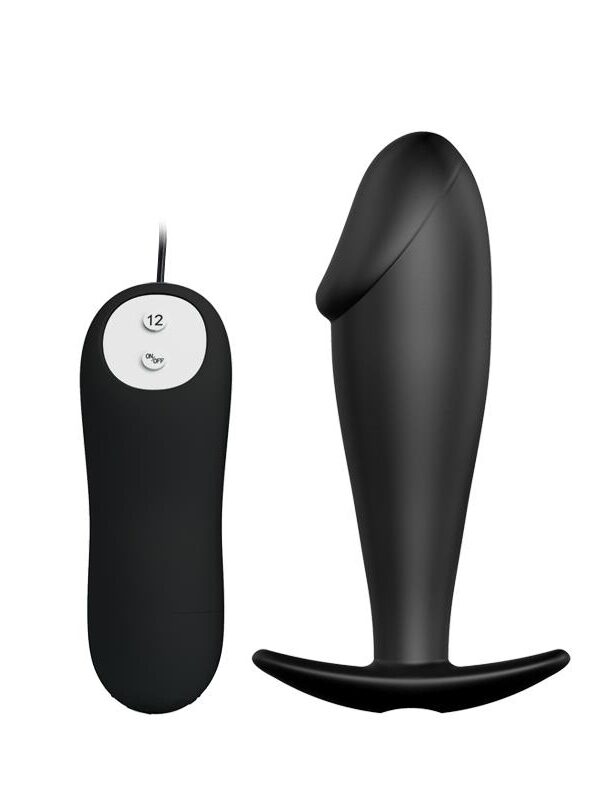 Plug Anal Negro con Mando