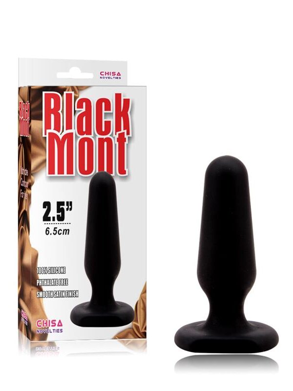 Plug Anal Silicona 7.5 x 2.5 cm Negro