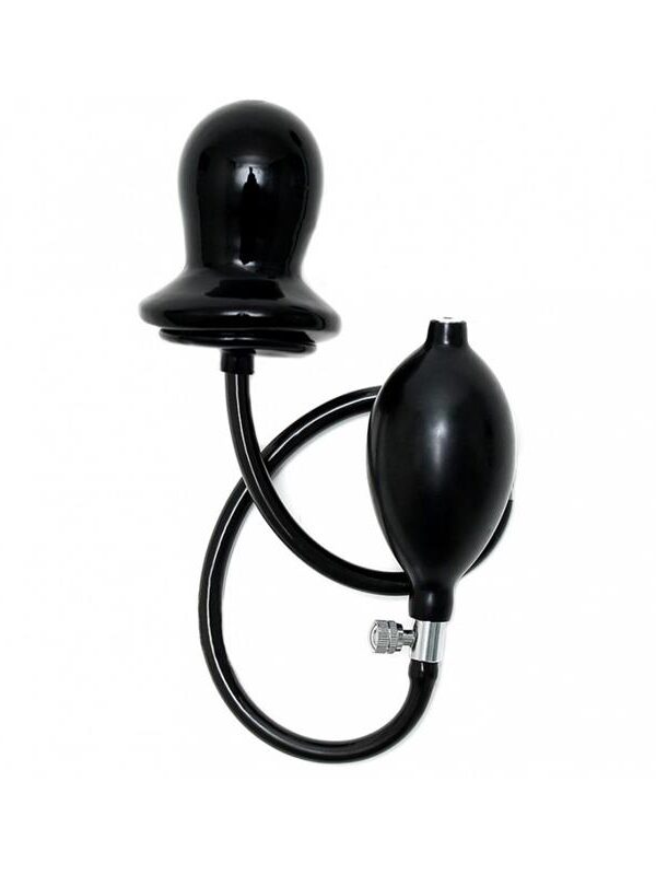 Plug Inflable Negro Látex