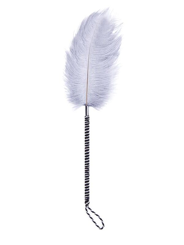 Plumas Estimuladoras 46 cm Blanco/Negro