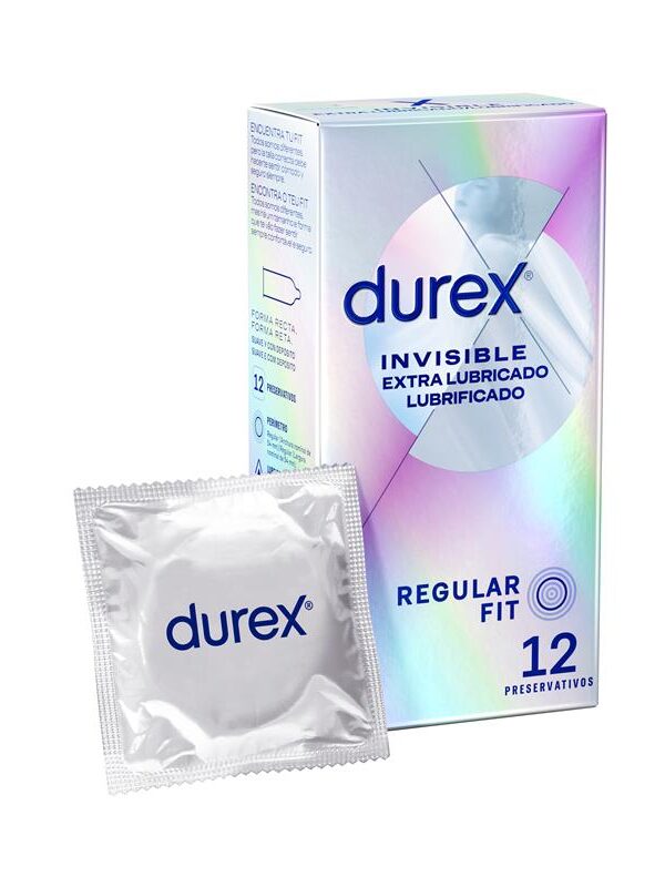 Preservativos Invisible Extra Lubricación 12ud