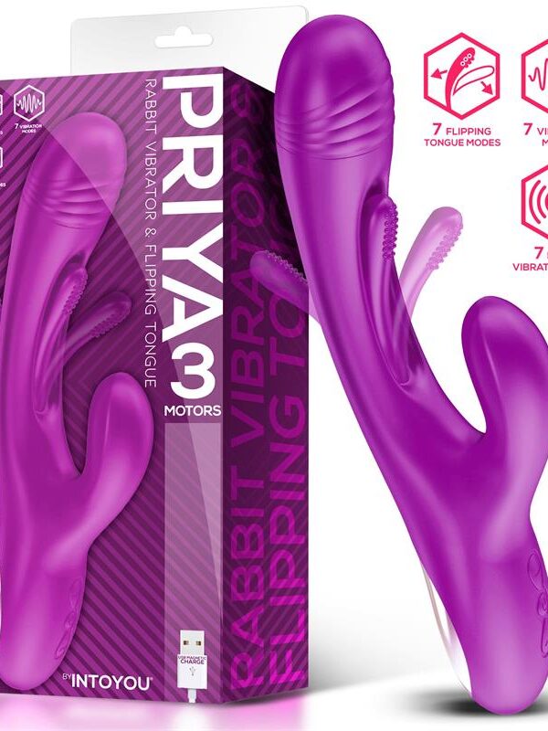 Priya Vibrador con Lengua con Movimiento Flipping