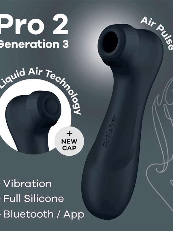 Pro 2 Gen 3 Liquid Air Technology Succión y Vibración App Connect Negro