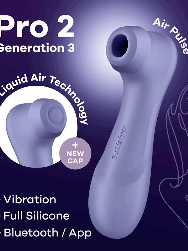 Pro 2 Genera 3 Liquid Air Technology Succión y Vibración APP Connect Lilac