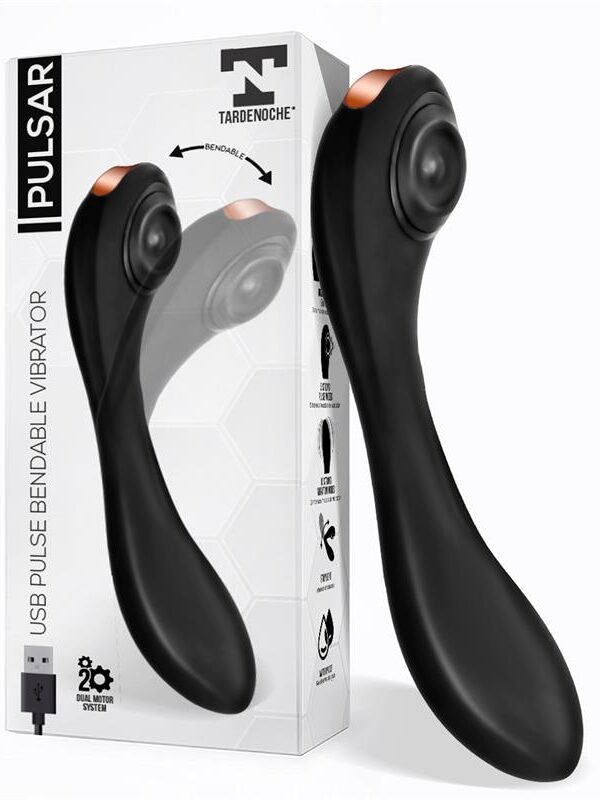 Pulsar Vibrador con Esqueleto Articulado Silicona USB