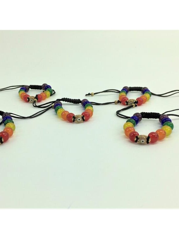 Pulsera Bandera LGBT+ y Ojo Turco
