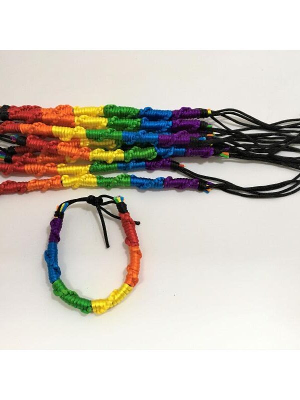 Pulsera/Trenza con Bandera LGBT+