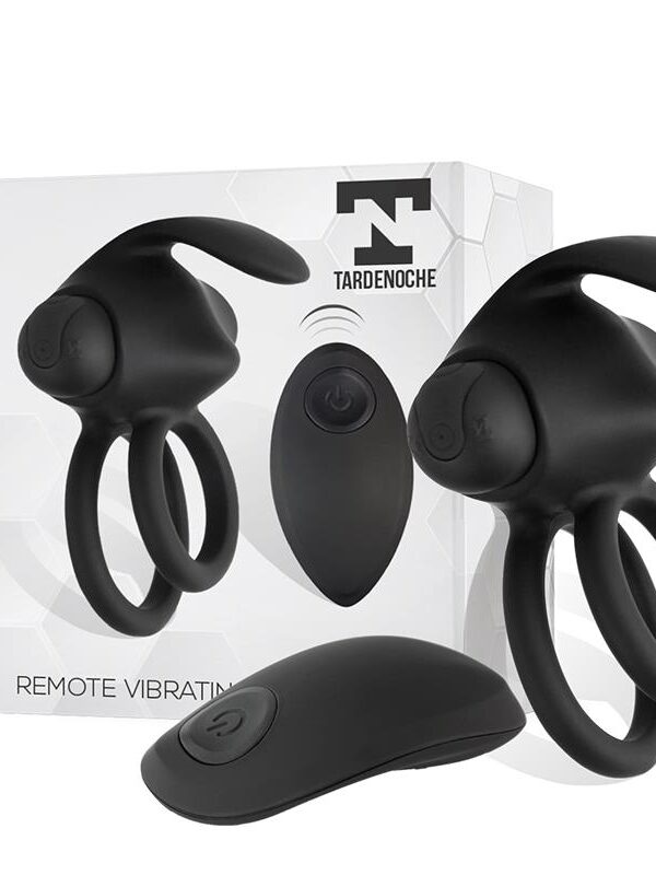 Reerin Anillo Vibrador USB Dual Control Remoto USB Silicona