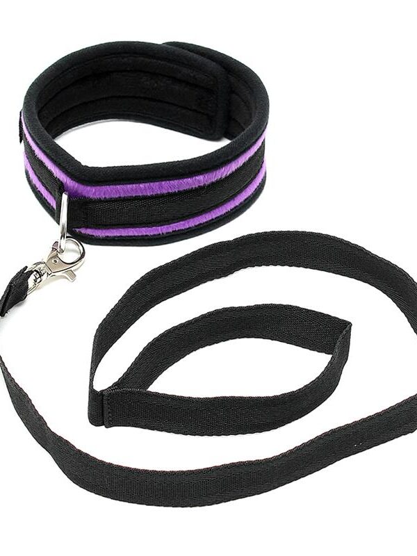 Collar con Correa Ajustable Púrpura