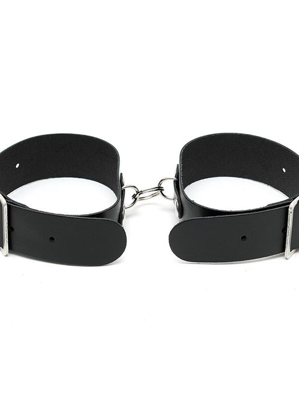 Rimba Bondage Play Esposas Ajustables Color Negro