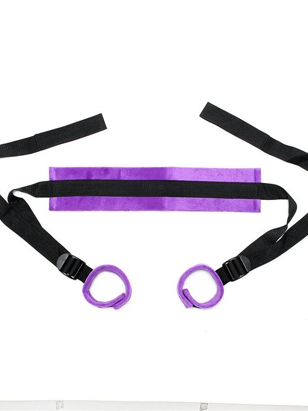 Rimba Bondage Play Set de Ataduras Ajustables Color Púrpura