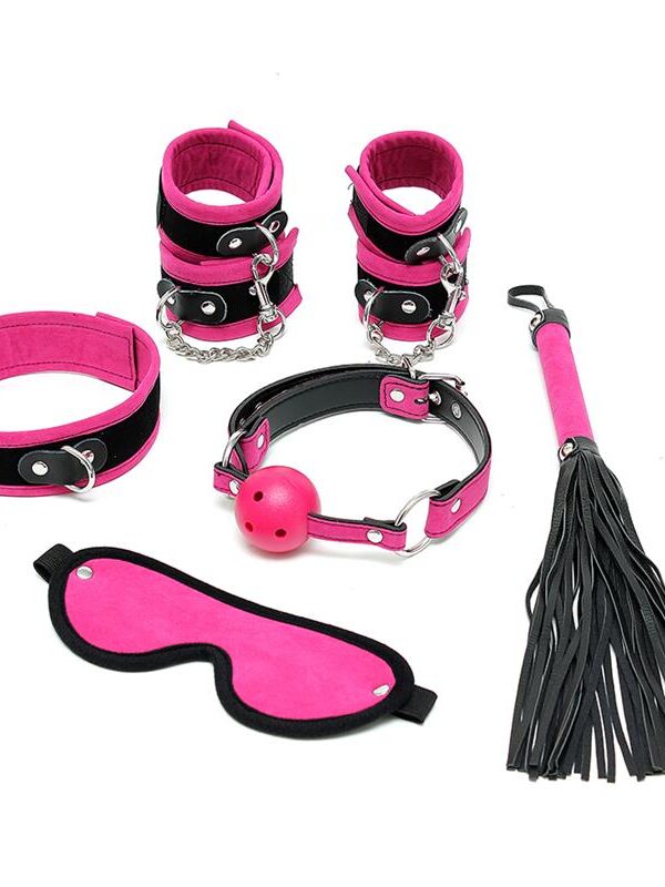 Rimba Bondage Play Set de Bondage 6 Piezas Color Rosa