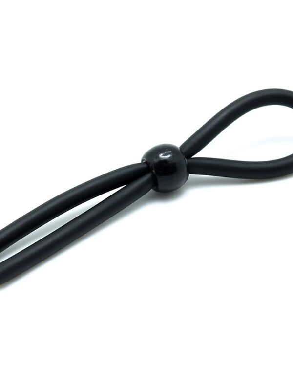Rimba Latex Play Cordón Ajustable para Pene Color Negro