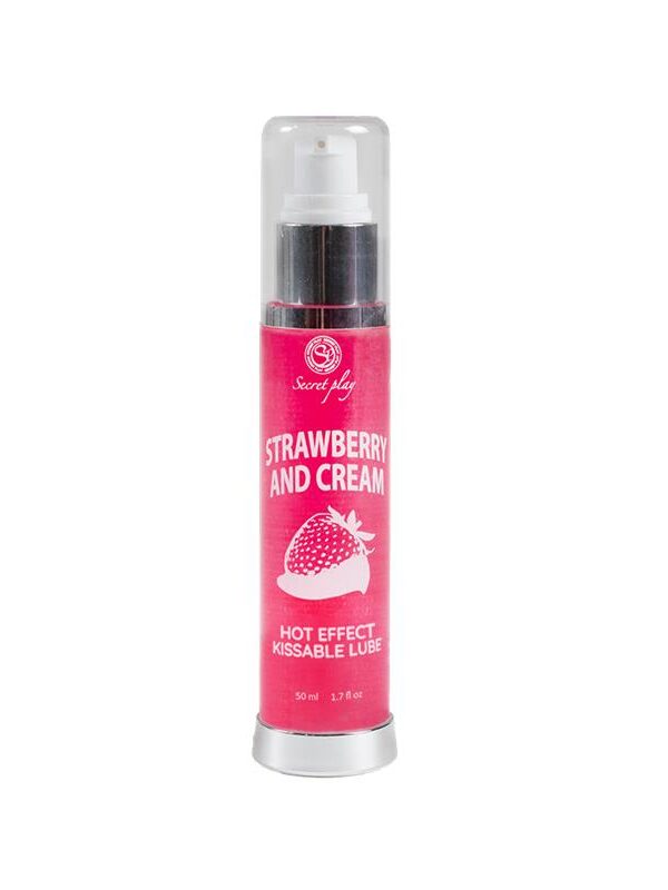 Secret Play Lubricante Efecto Calor Fresas con Nata 50 ml