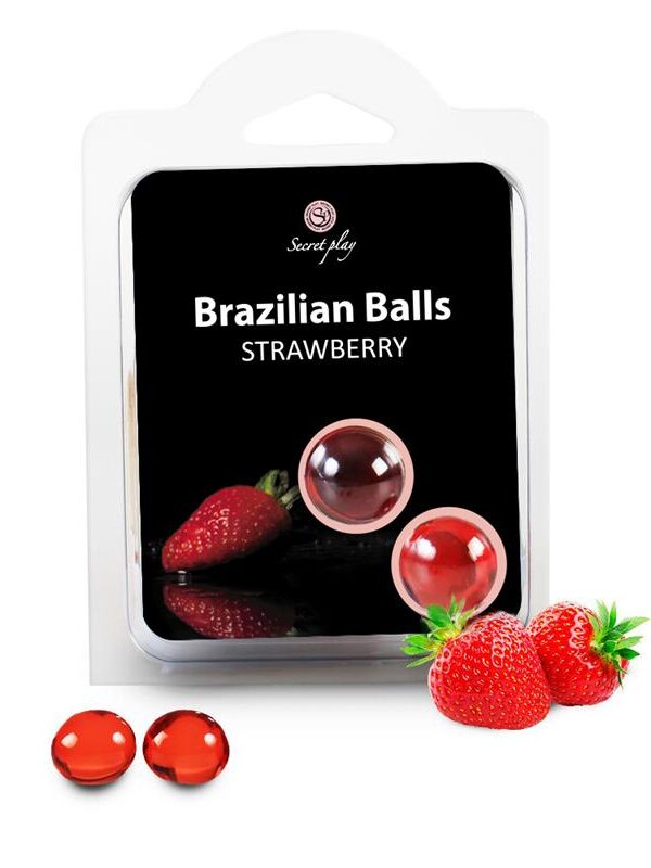 Secret Play Set 2 Brazilian Balls Aroma Fresa