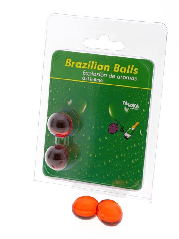 Set 2 Brazilian Balls Explosión de Fresa y Champán