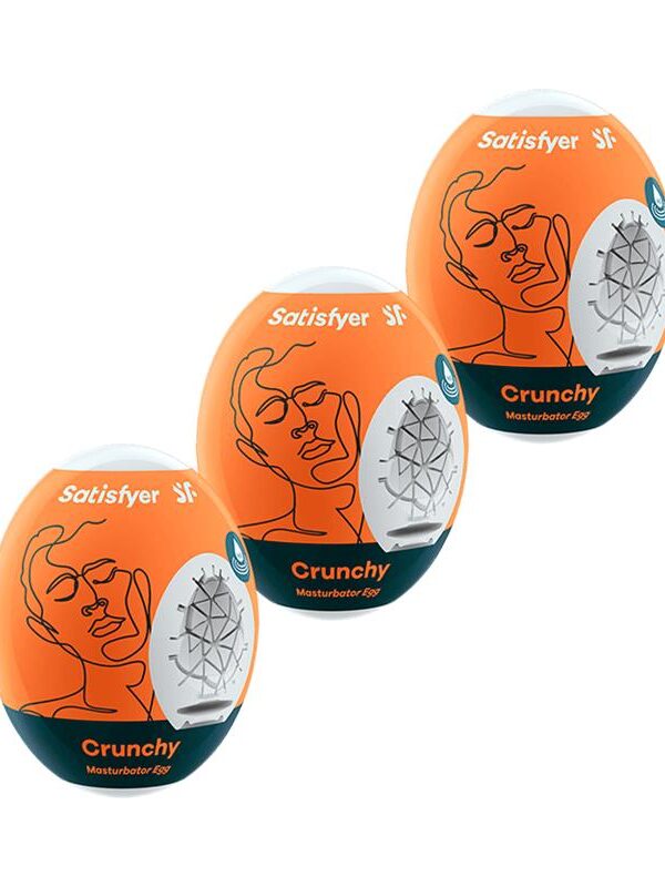 Set 3 Huevo Masturbador Modelo Crunchy