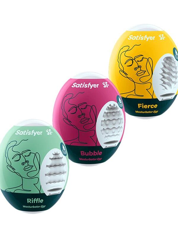 Set 3 Huevos Masturbador Riffle, Bubble y Fierce