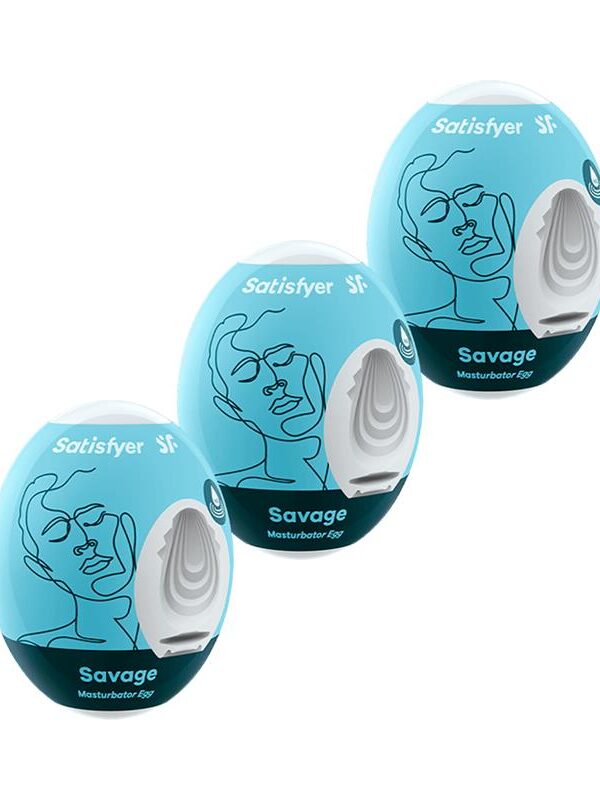 Set 3 Huevos Masturbadores Modelo Savage