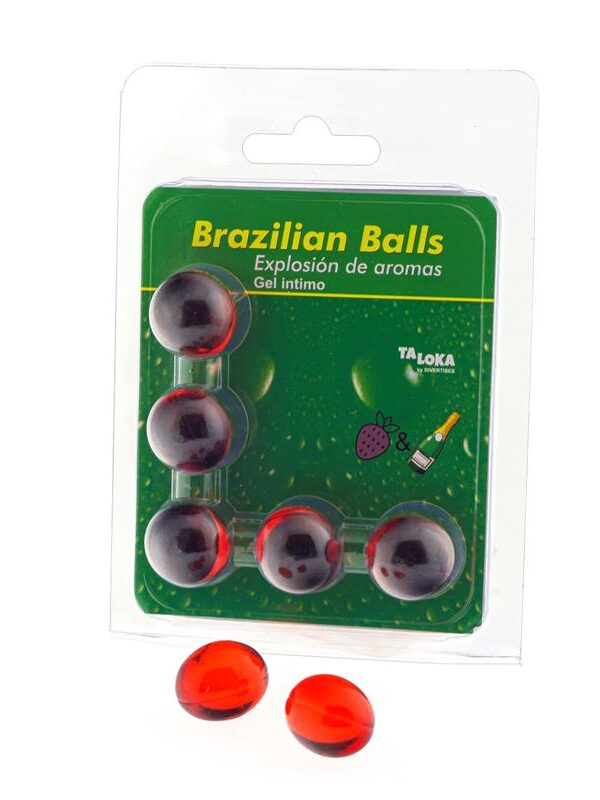 Set 5 Brazilian Balls Explosion Aroma de Fresa-Champan