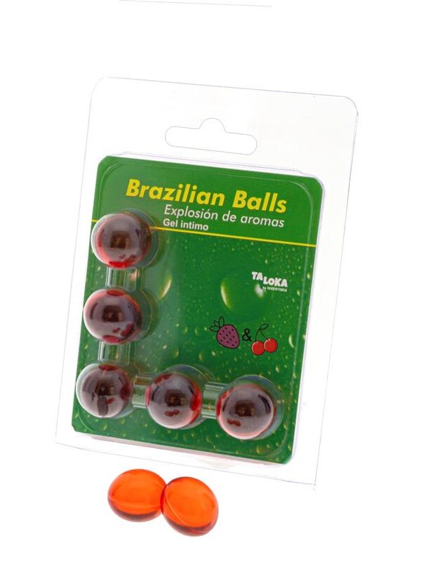 Set 5 Brazilian Balls Explosion Aroma Fresa y Cereza
