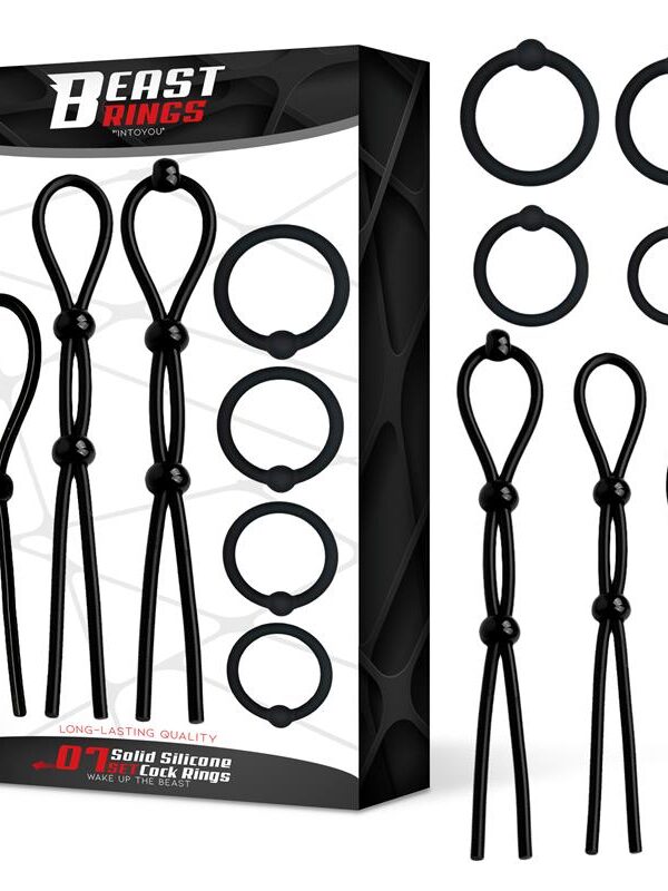 Set de 7 Anillos para el Pene Silicona Sólida