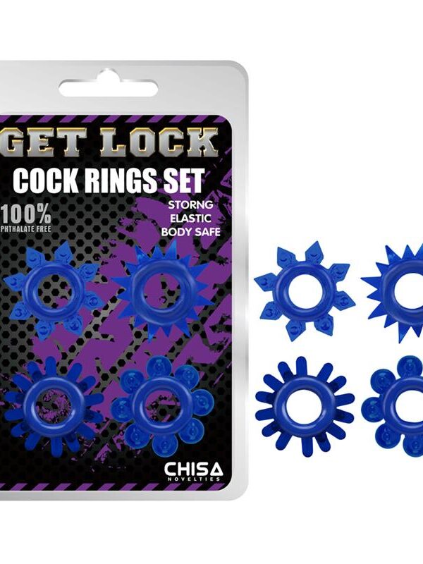 Set de Anillos para el Pene Azul