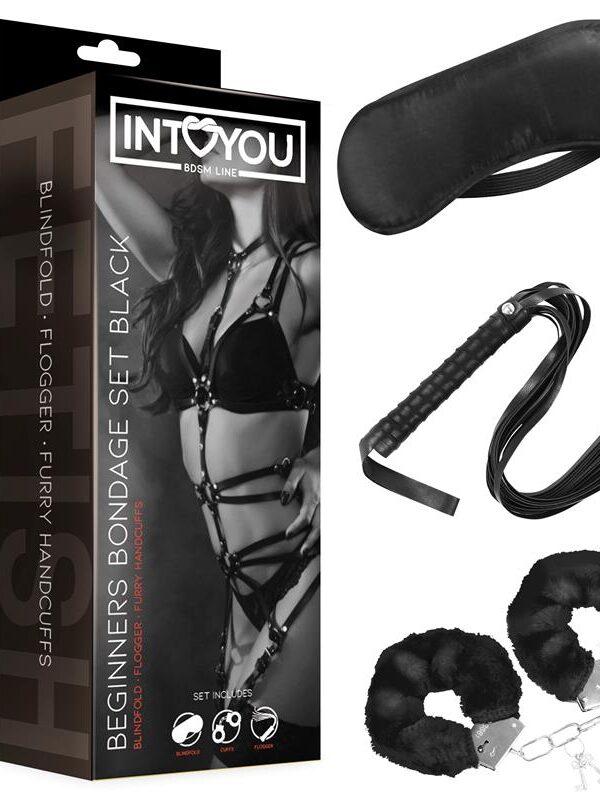 Set de Bondage para Principiantes Beginners 3 Piezas Negro