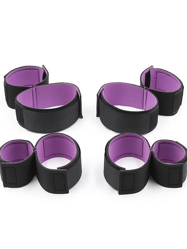 Set de Restricciones con Esposas para Muñeca y Tobillo Ajustables