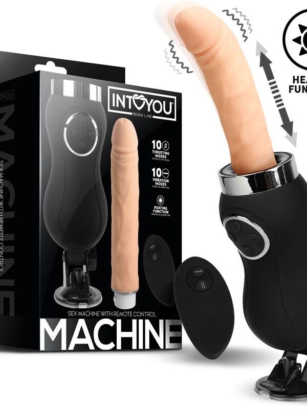 Sex Machine Vibración, Thrusting y Calor Control Remoto USB