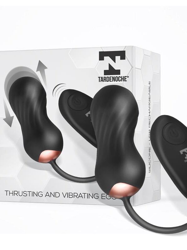 Shove Huevo con Movimiento Thrusting y Vibrador con Control Remoto