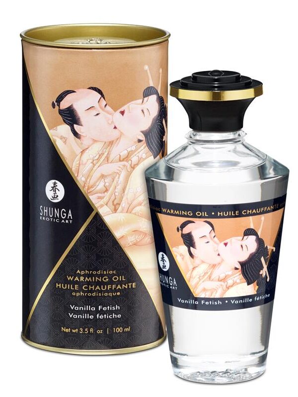 Shunga Aceite de Masaje Efecto Calor Aroma a Vainilla