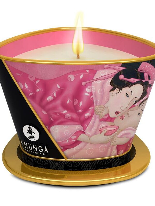 Shunga Vela de Masaje Rosa