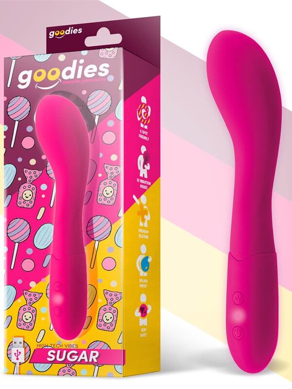 Sugar Vibrador Punto G USB Silicona Fushsia